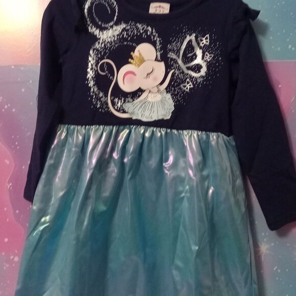 577 shiny mouse cotton dress 3 - Picture 1 of 1